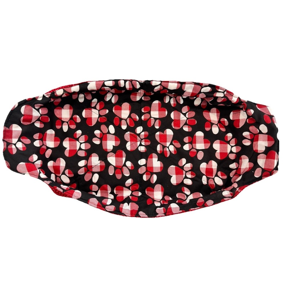 Handmade Bowl Cozy Set Paw Print Casserole Carrier Microwave Hot Pad 3pc - Picture 2 of 14